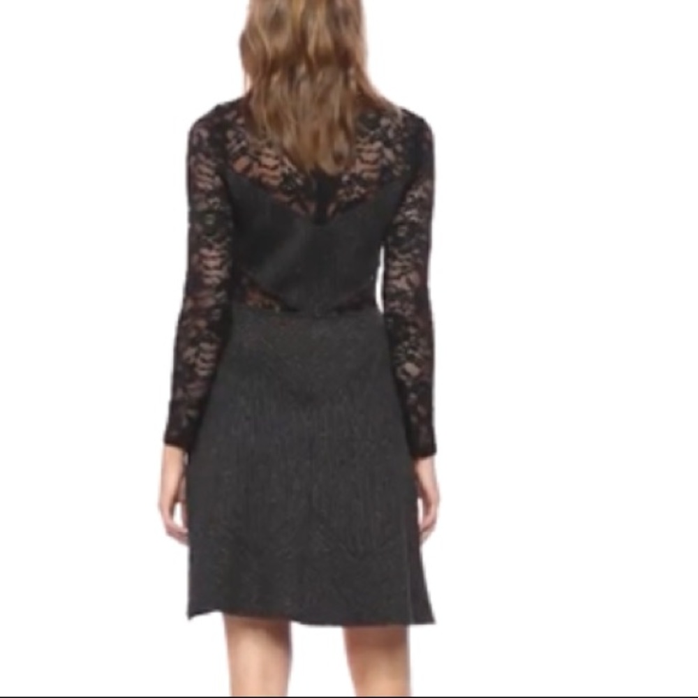 BCBGMAXAZRIA Beautiful Black&Gold Iridescent Dress - Picture 6 of 8